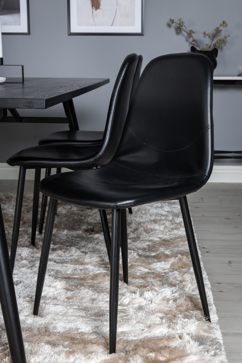 Étkezőgarnitúra Dallas 1681 (Fekete)