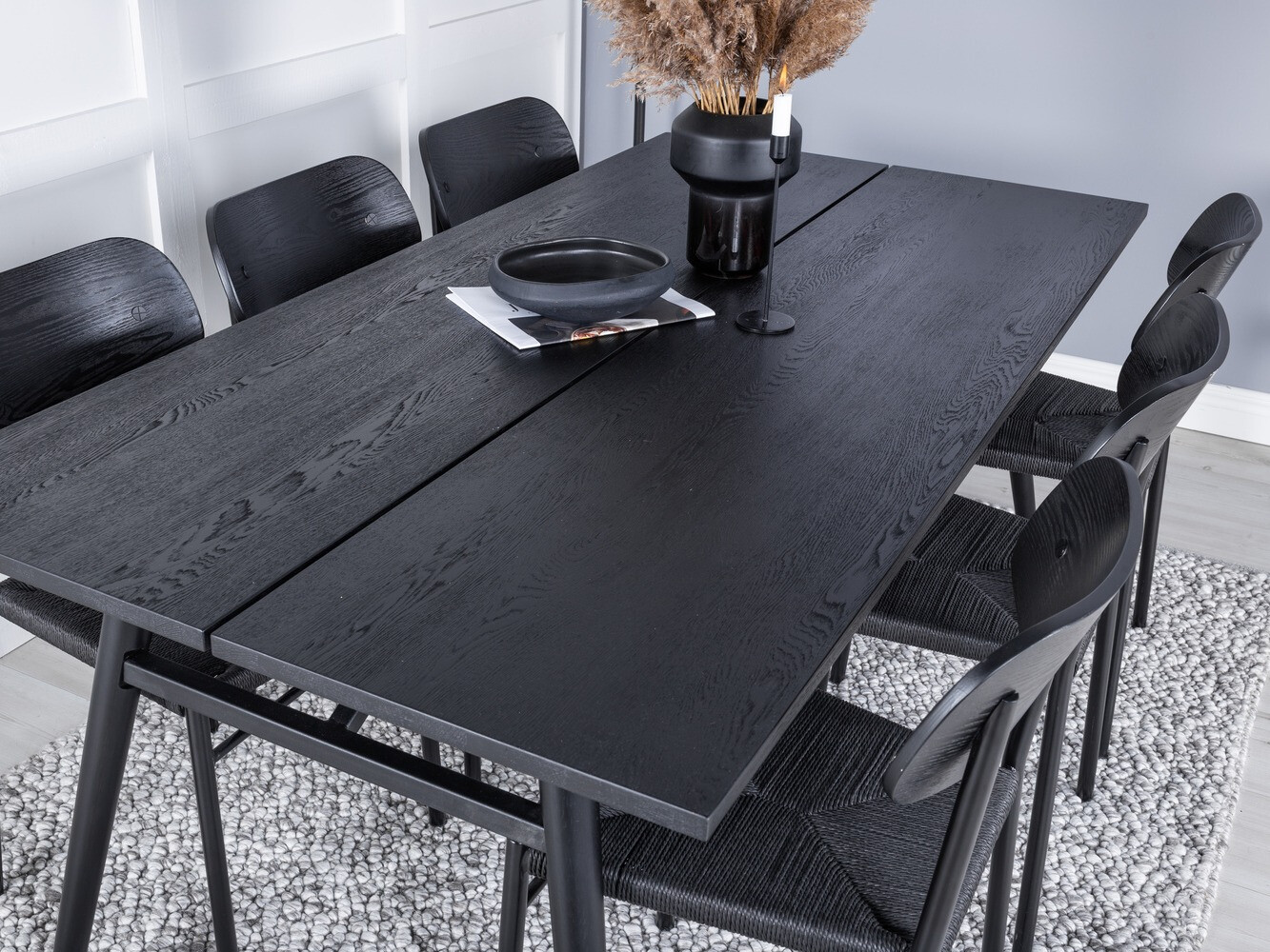 Étkezőgarnitúra Dallas 1785 (Fekete)