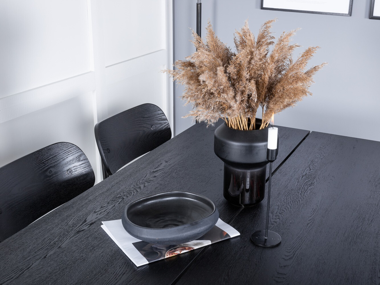 Étkezőgarnitúra Dallas 1785 (Fekete)