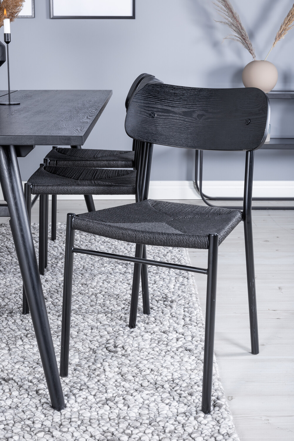 Étkezőgarnitúra Dallas 1785 (Fekete)