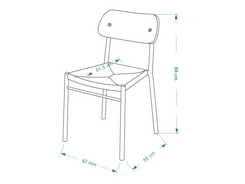 Étkezőgarnitúra Dallas 1785 (Fekete)