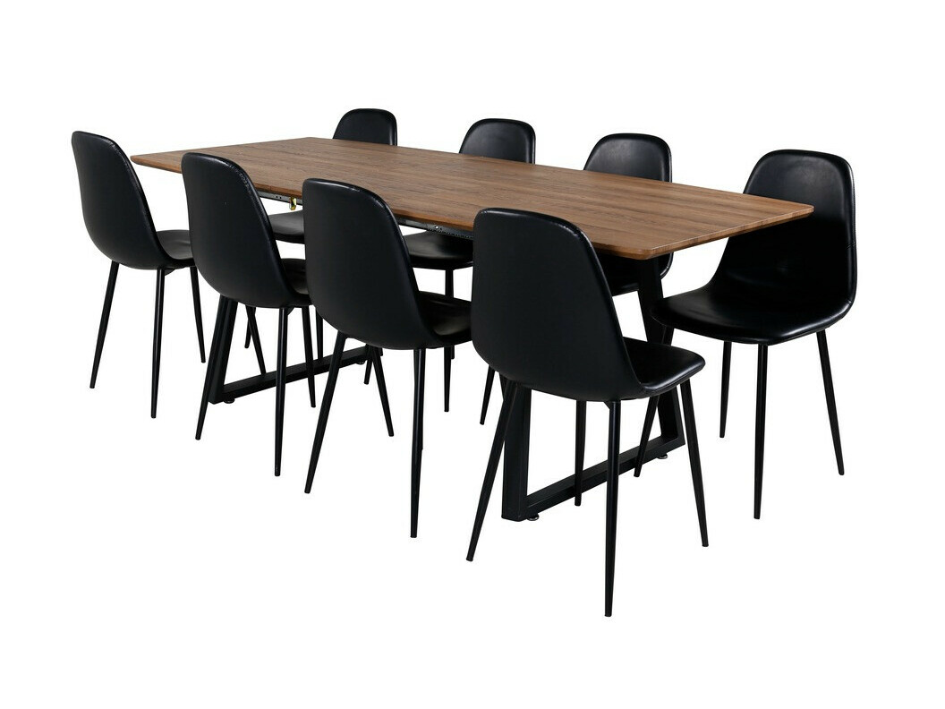 Étkezőgarnitúra Dallas 331 (Fekete)