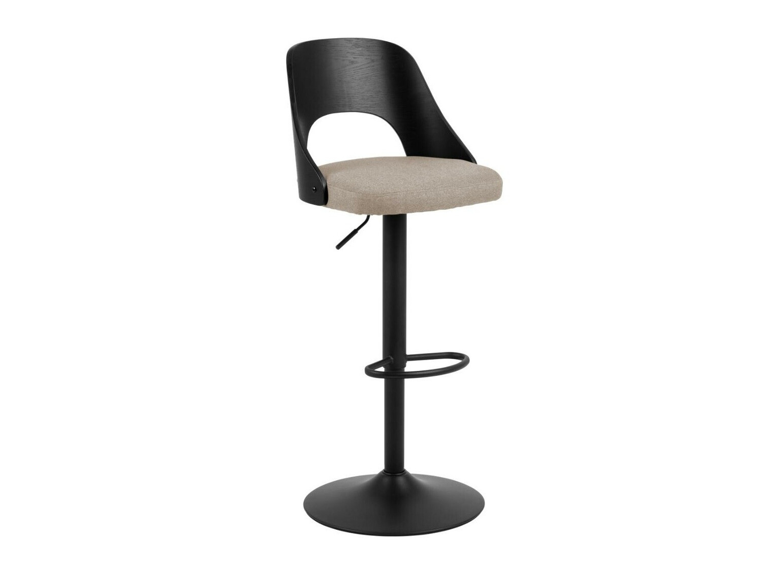 Alacsony bárszék Norsica 606 (Világosbarna + Fekete)