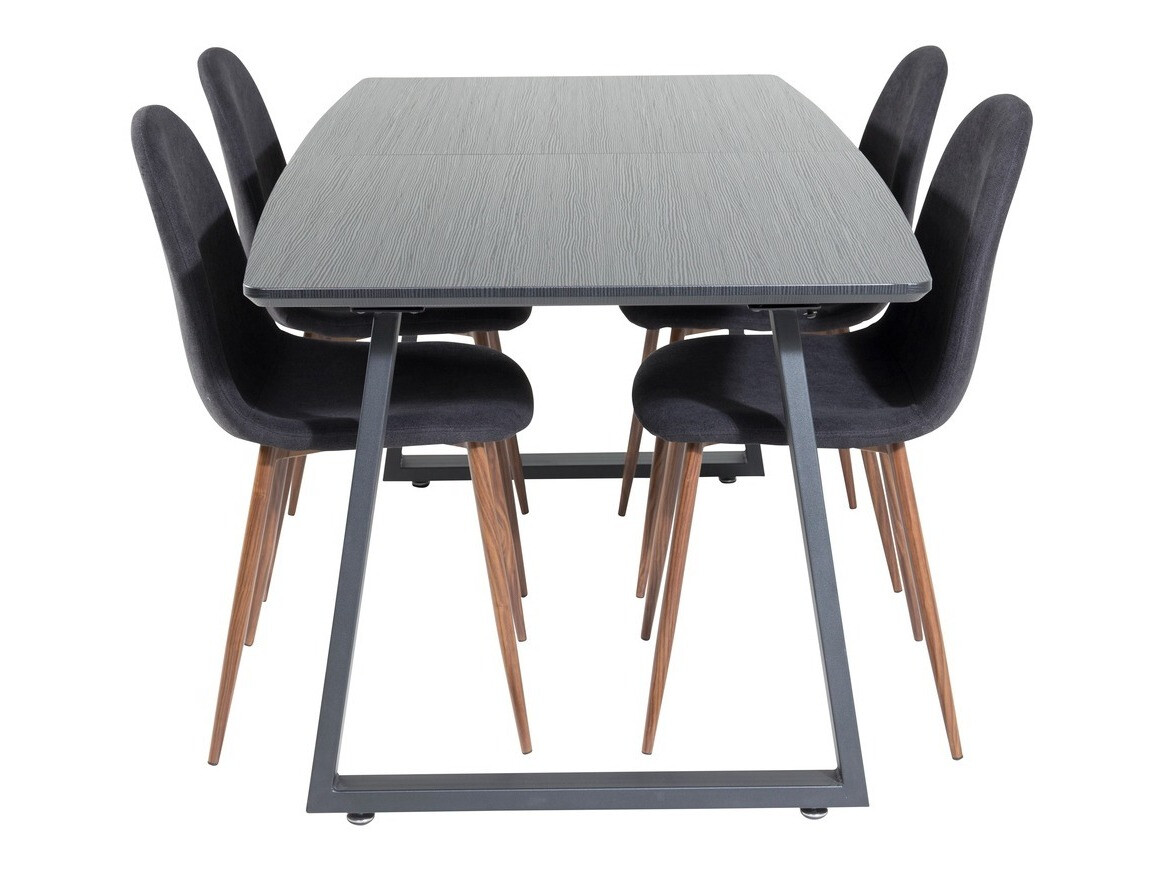 Étkezőgarnitúra Dallas 1983 (Fekete + Dió)