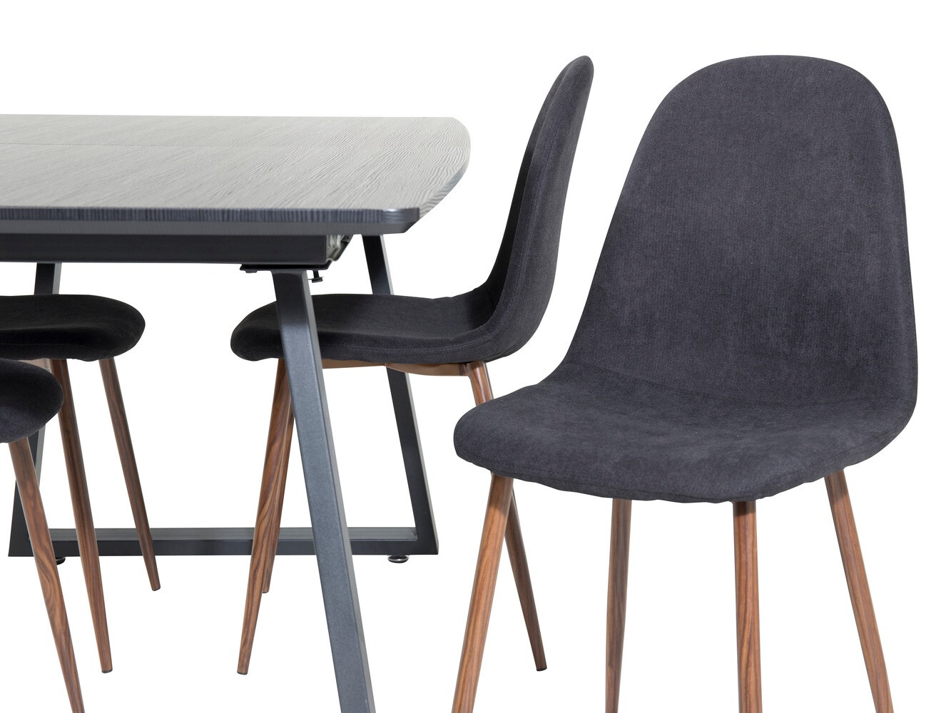 Étkezőgarnitúra Dallas 1983 (Fekete + Dió)