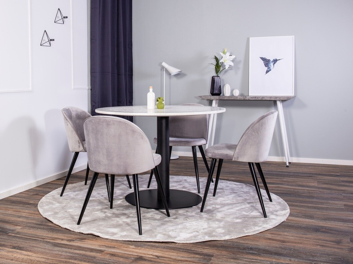 Étkezőgarnitúra Dallas 1107 (Szürke + Fekete)