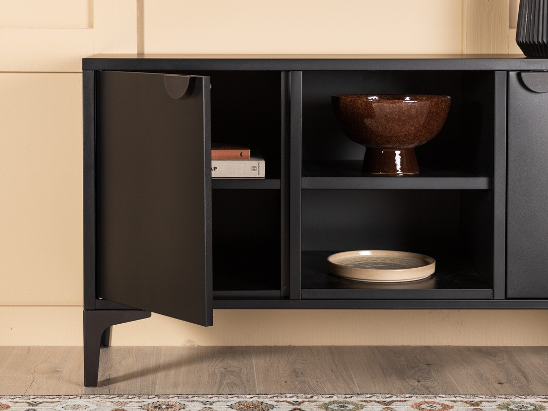 TV-állvány Romcamu 100 (Fekete)