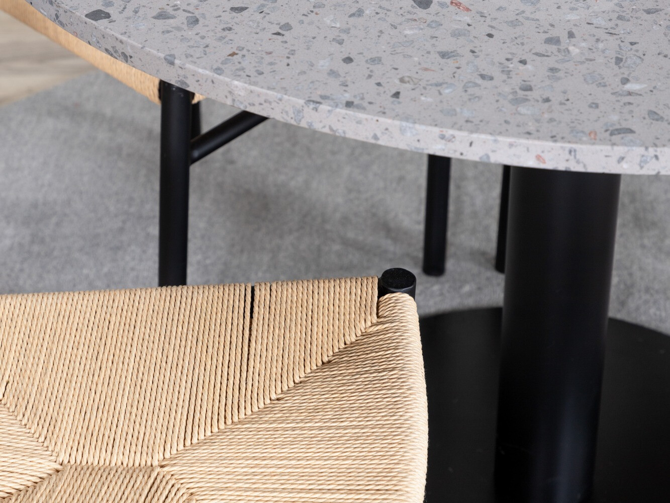 Étkezőgarnitúra Dallas 1137 (Világos fa + Fekete)