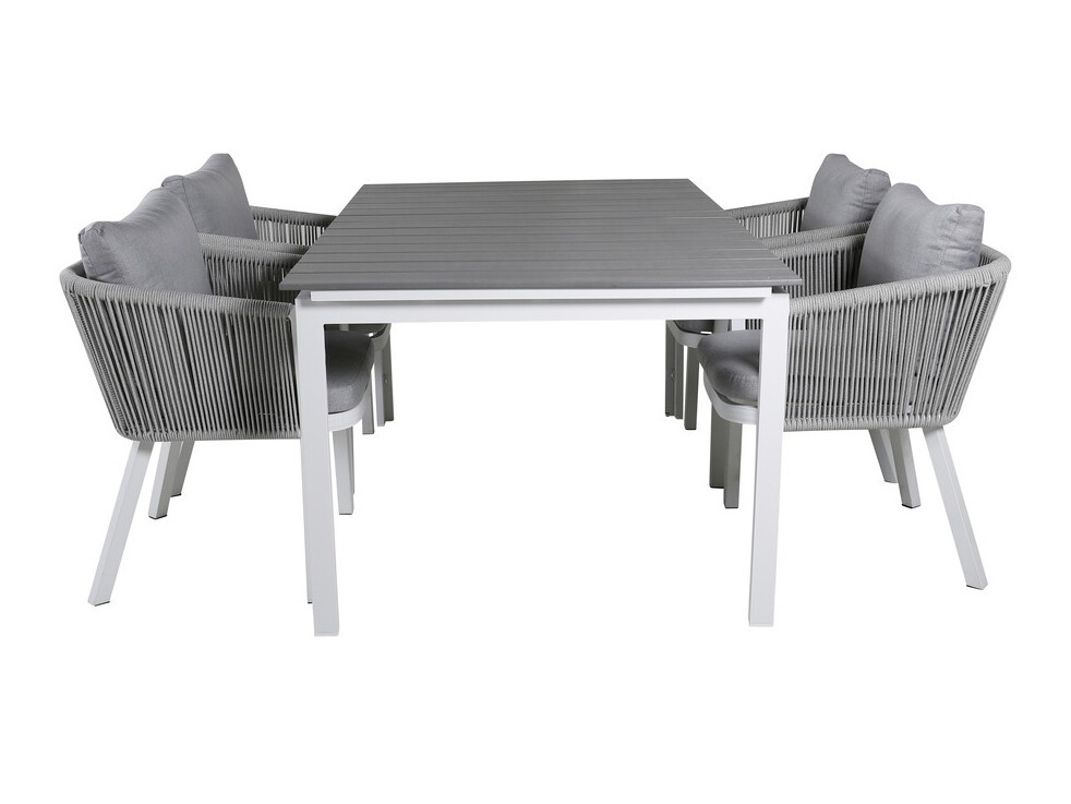 Kerti asztal Dallas 665 (Szürke + Fehér)