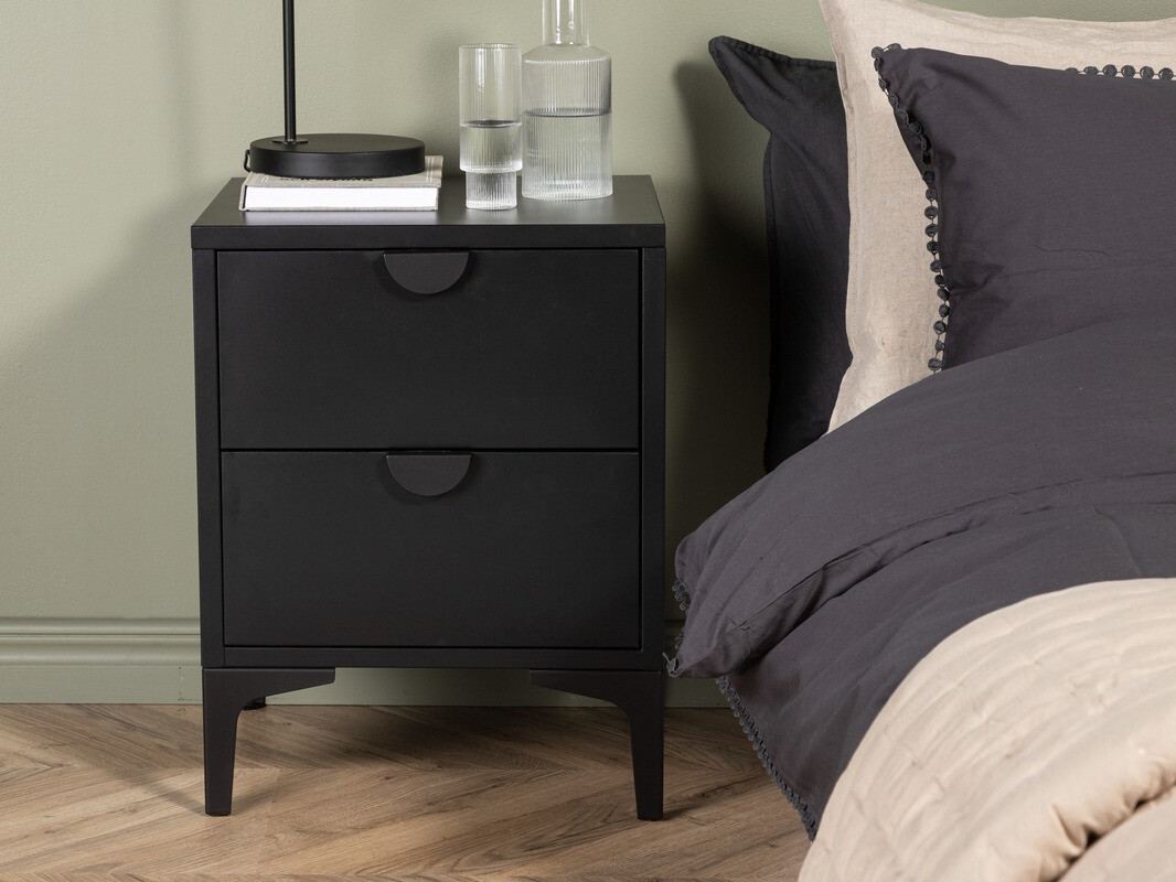 Éjjeliszekrény Romcamu 101 (Fekete)