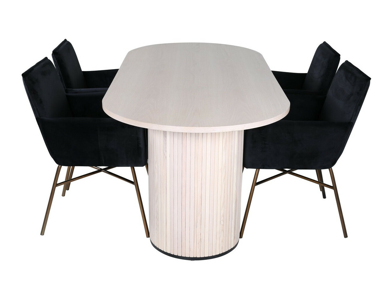 Étkezőgarnitúra Dallas 2751 (Fekete + Réz)