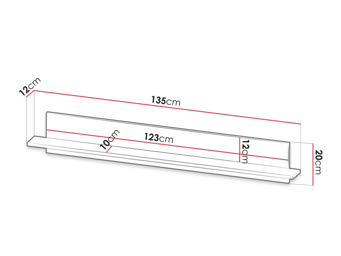 Fali polc Ferenou 104