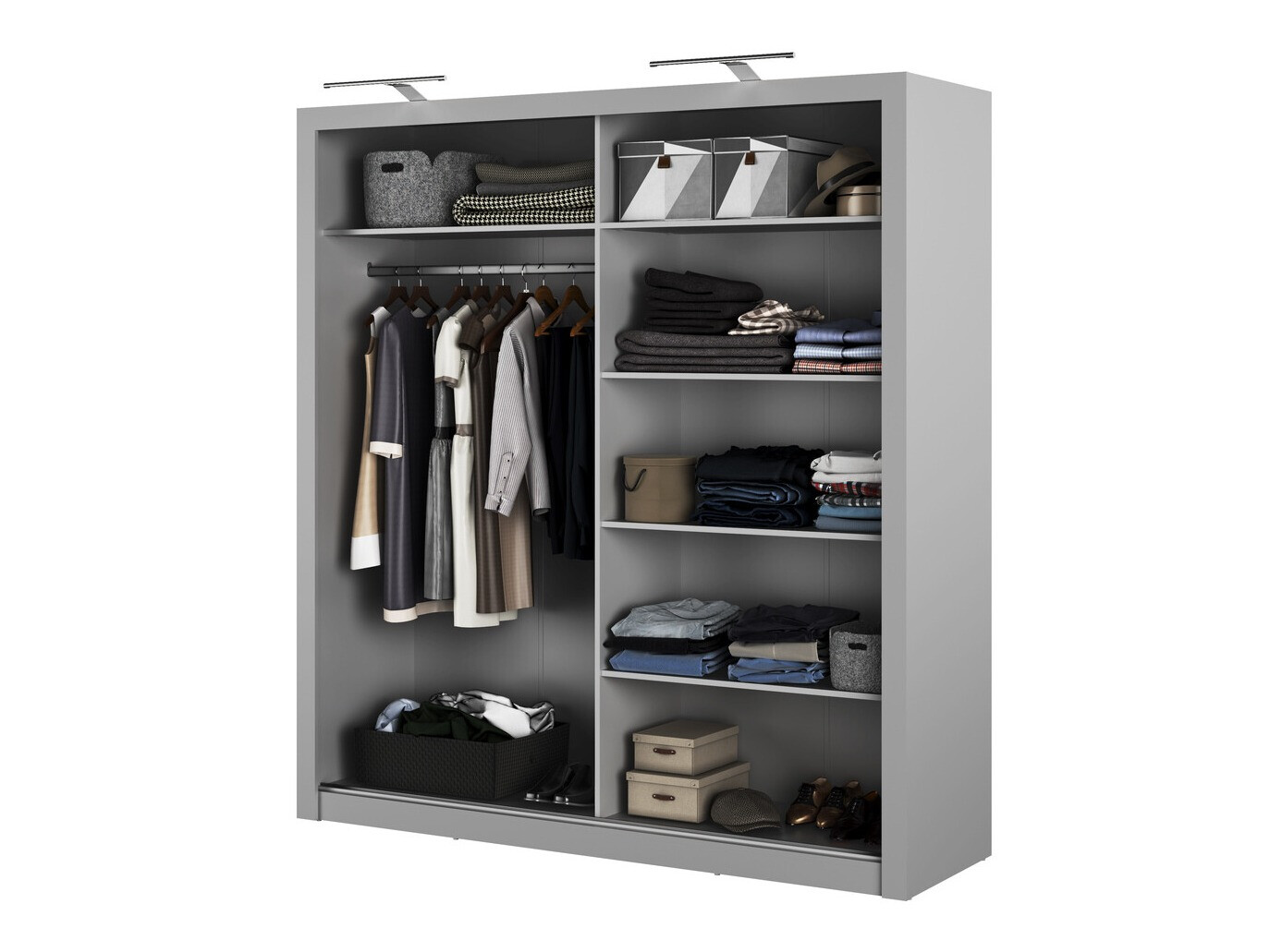 Gardróbszekrény Cirdelu 114 (Szürke)