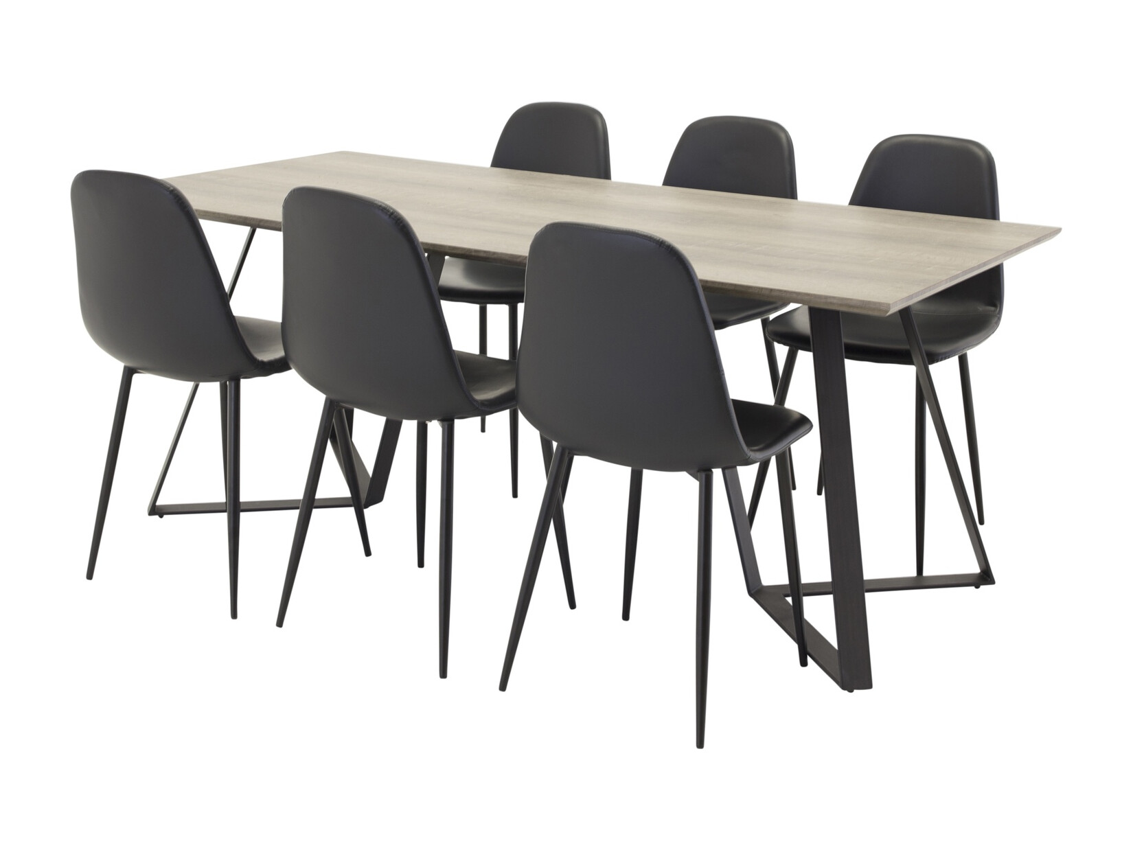 Étkezőgarnitúra Dallas 1353 (Fekete)