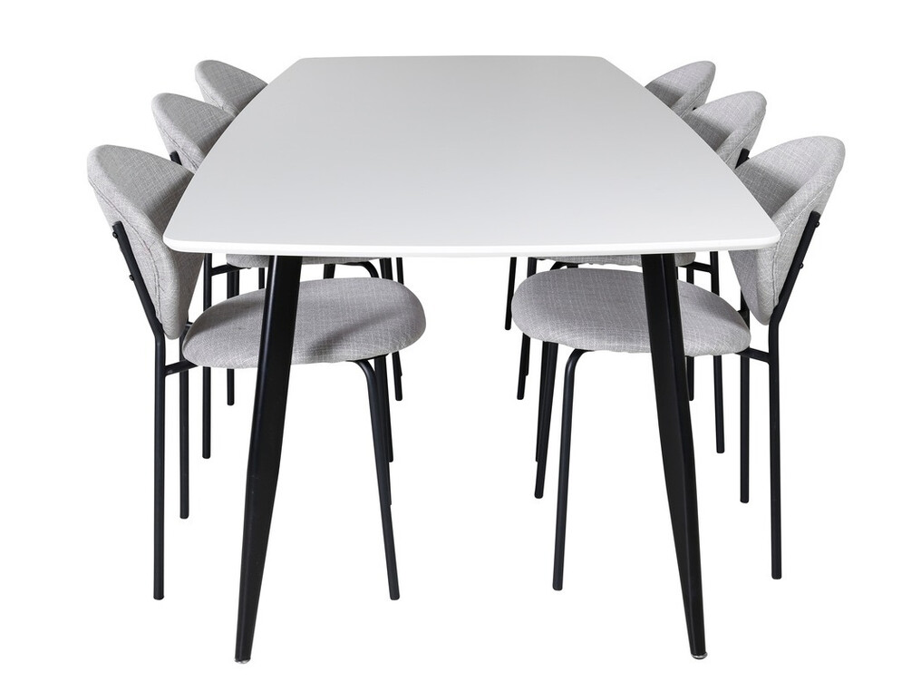 Étkezőgarnitúra Dallas 1387 (Szürke + Fekete)