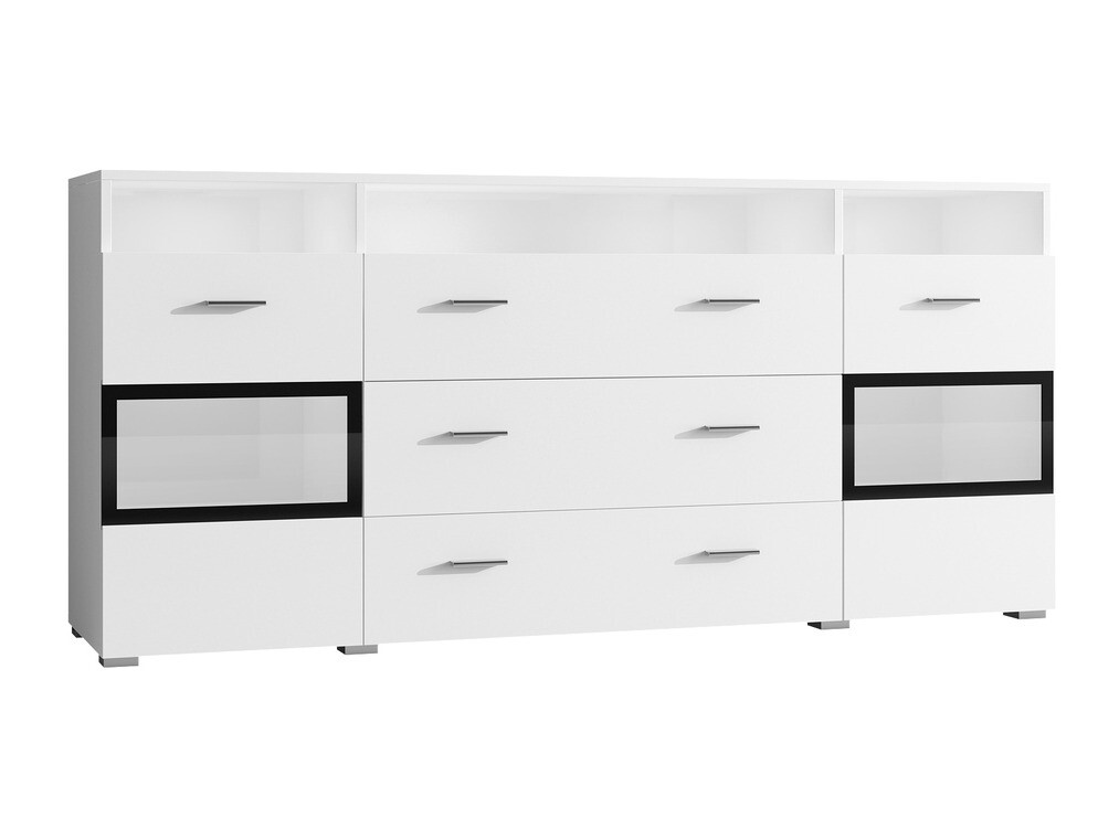 Komód Austin AU100 (Fehér + Fényes fehér)
