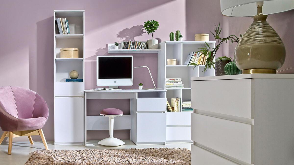 Könyvespolc Evaropha 102 (Fehér)