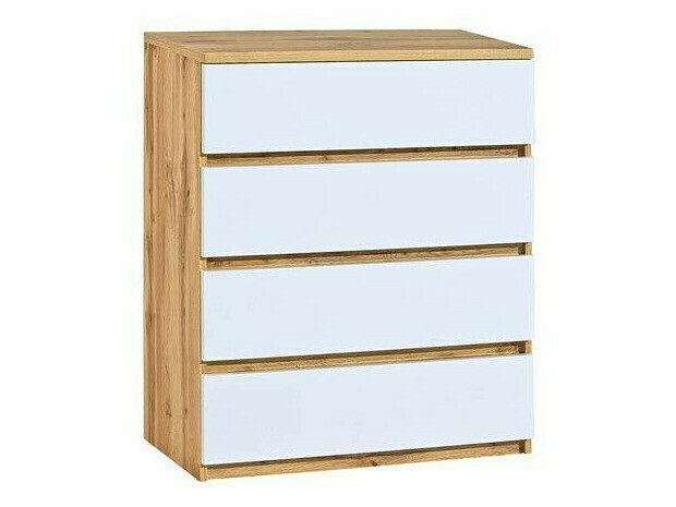 Komód Evaropha 104 (Wotan tölgy + Fehér)