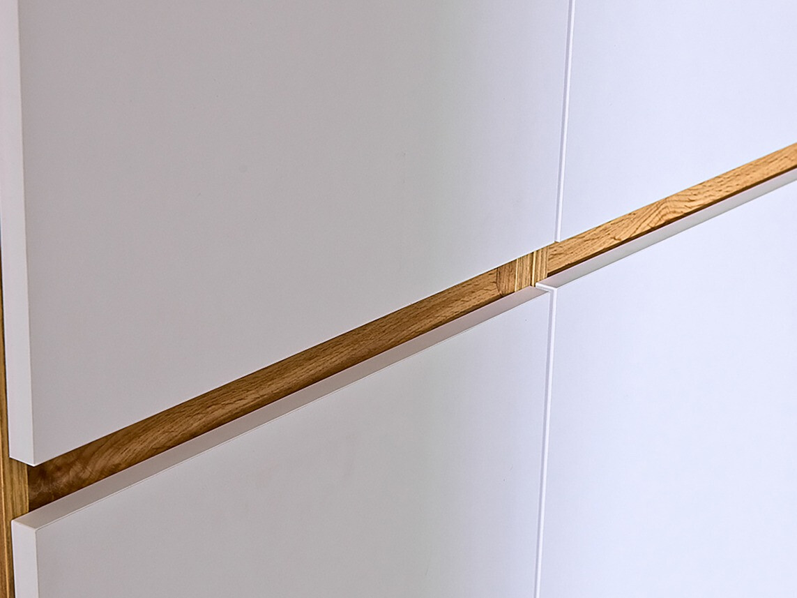 Komód Evaropha 105 (Wotan tölgy + Fehér)