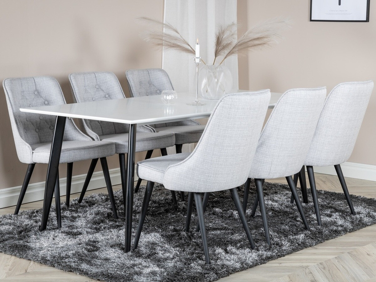 Étkezőgarnitúra Dallas 1404 (Szürke + Fekete)