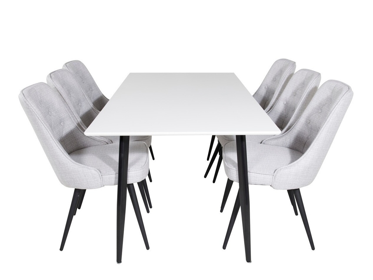 Étkezőgarnitúra Dallas 1404 (Szürke + Fekete)
