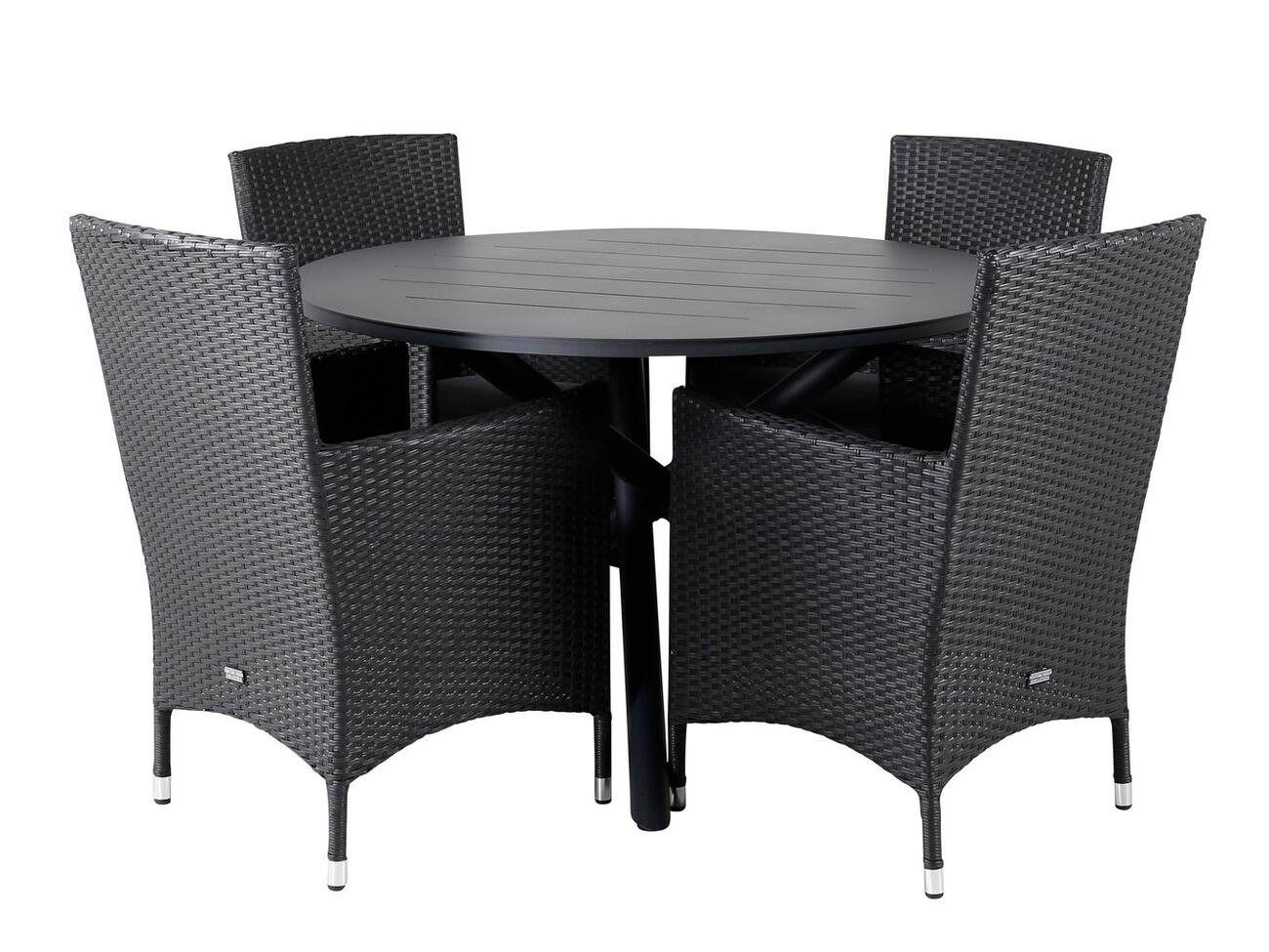 Kerti fotel Dallas 739 (Fekete + Szürke)