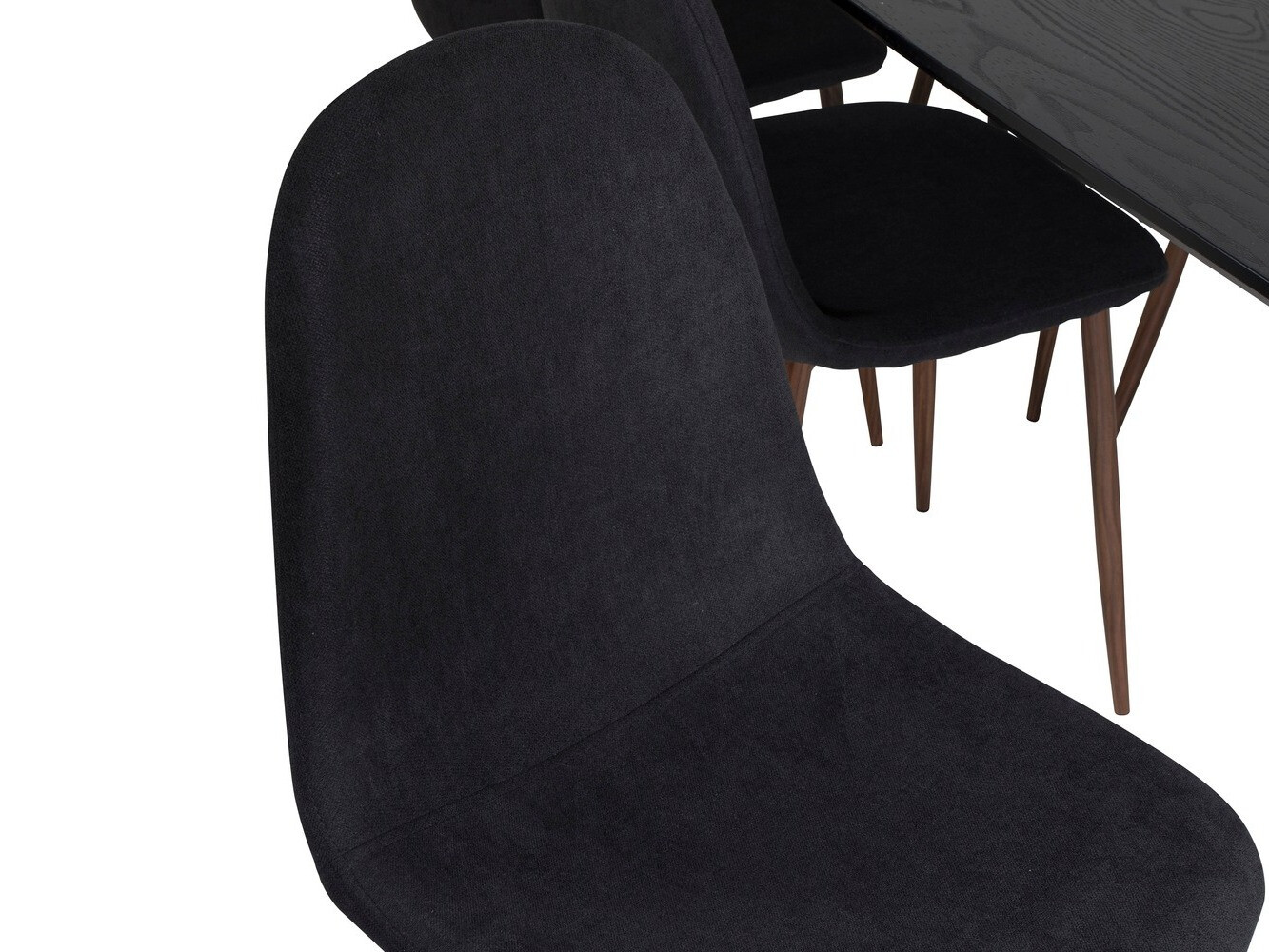 Étkezőgarnitúra Dallas 1443 (Fekete + Dió)