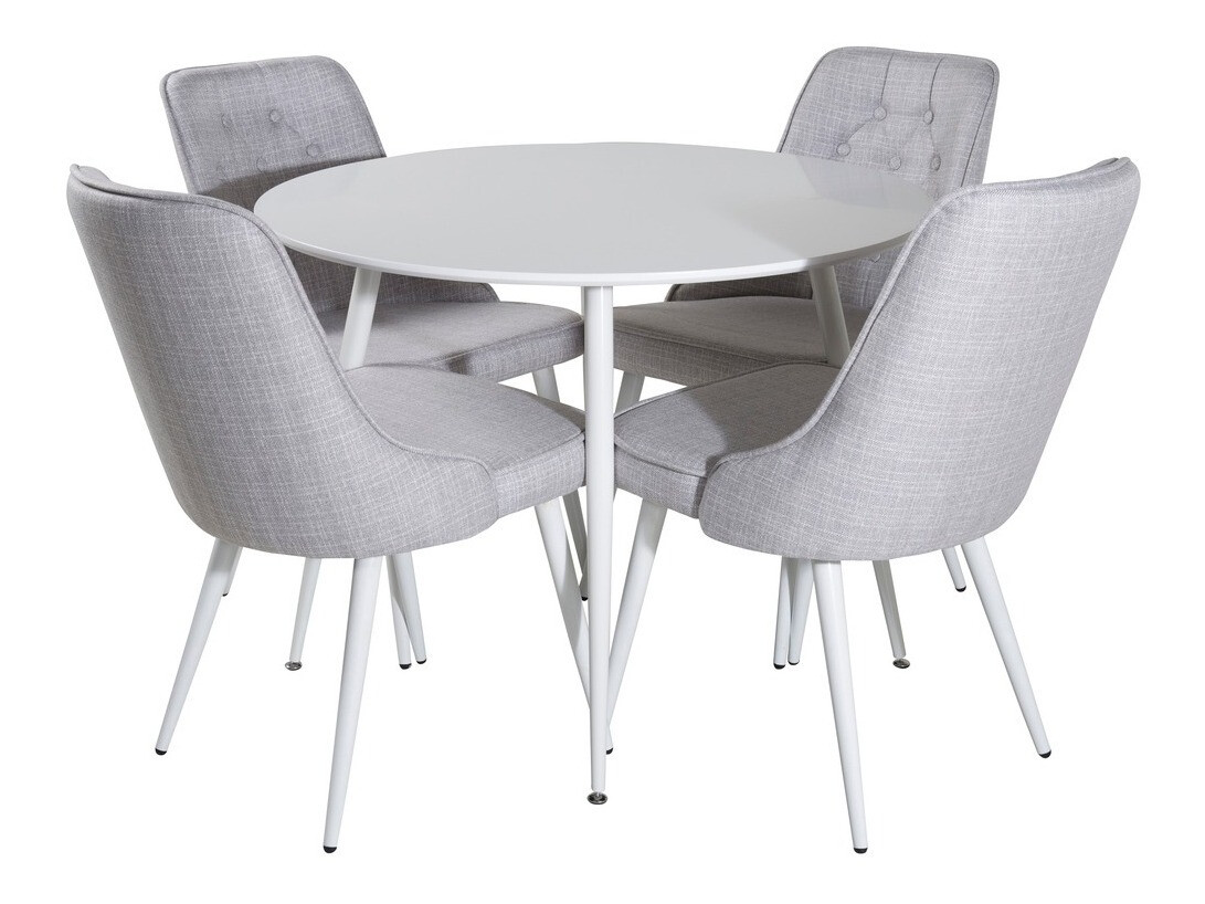 Étkezőgarnitúra Dallas 1535 (Szürke + Fehér)