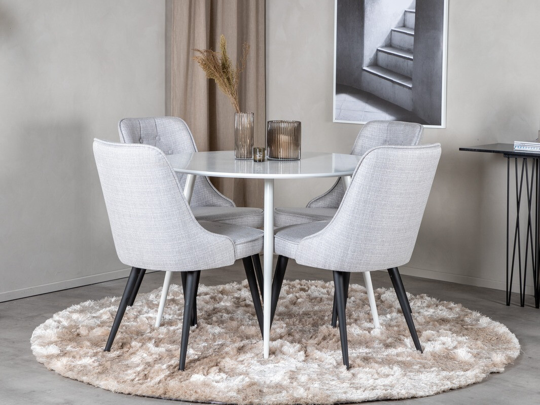 Étkezőgarnitúra Dallas 1535 (Szürke + Fekete)