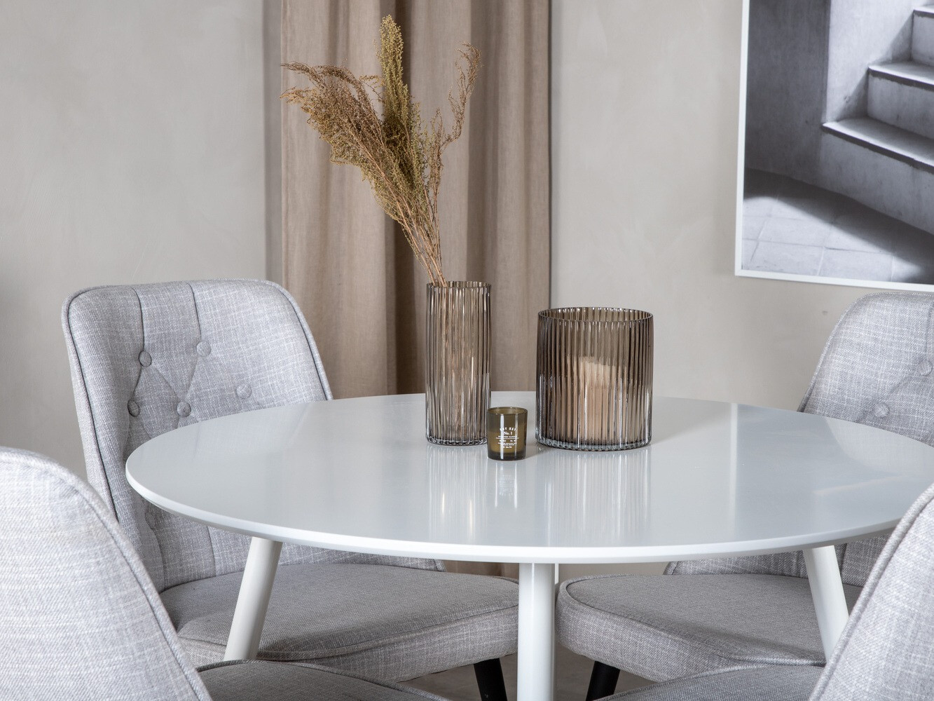 Étkezőgarnitúra Dallas 1535 (Szürke + Fekete)