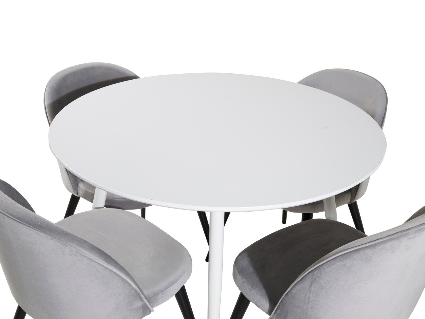 Étkezőgarnitúra Dallas 1536 (Világosszürke + Fekete)