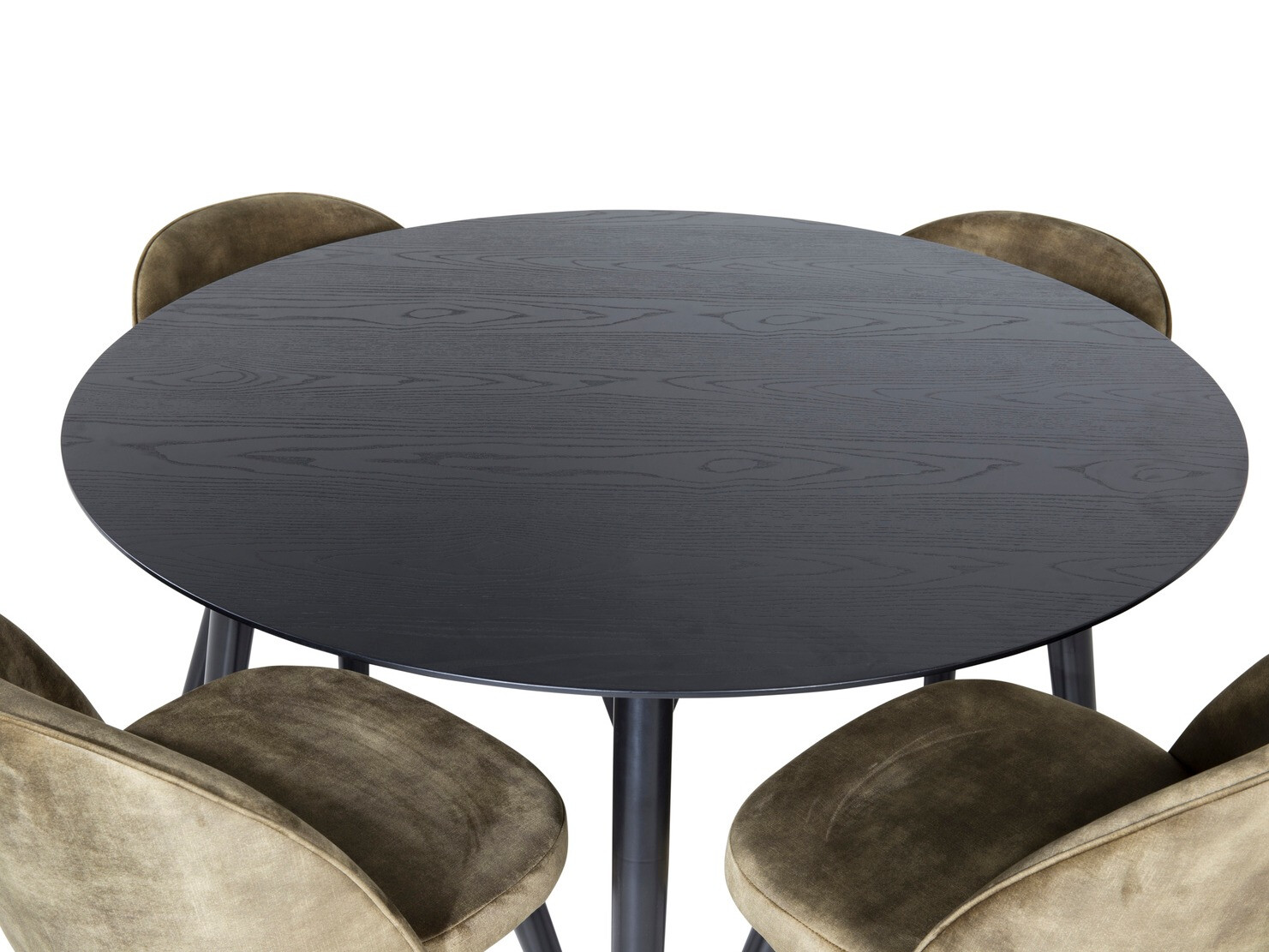 Étkezőgarnitúra Dallas 1559 (Poros zöld + Fekete)