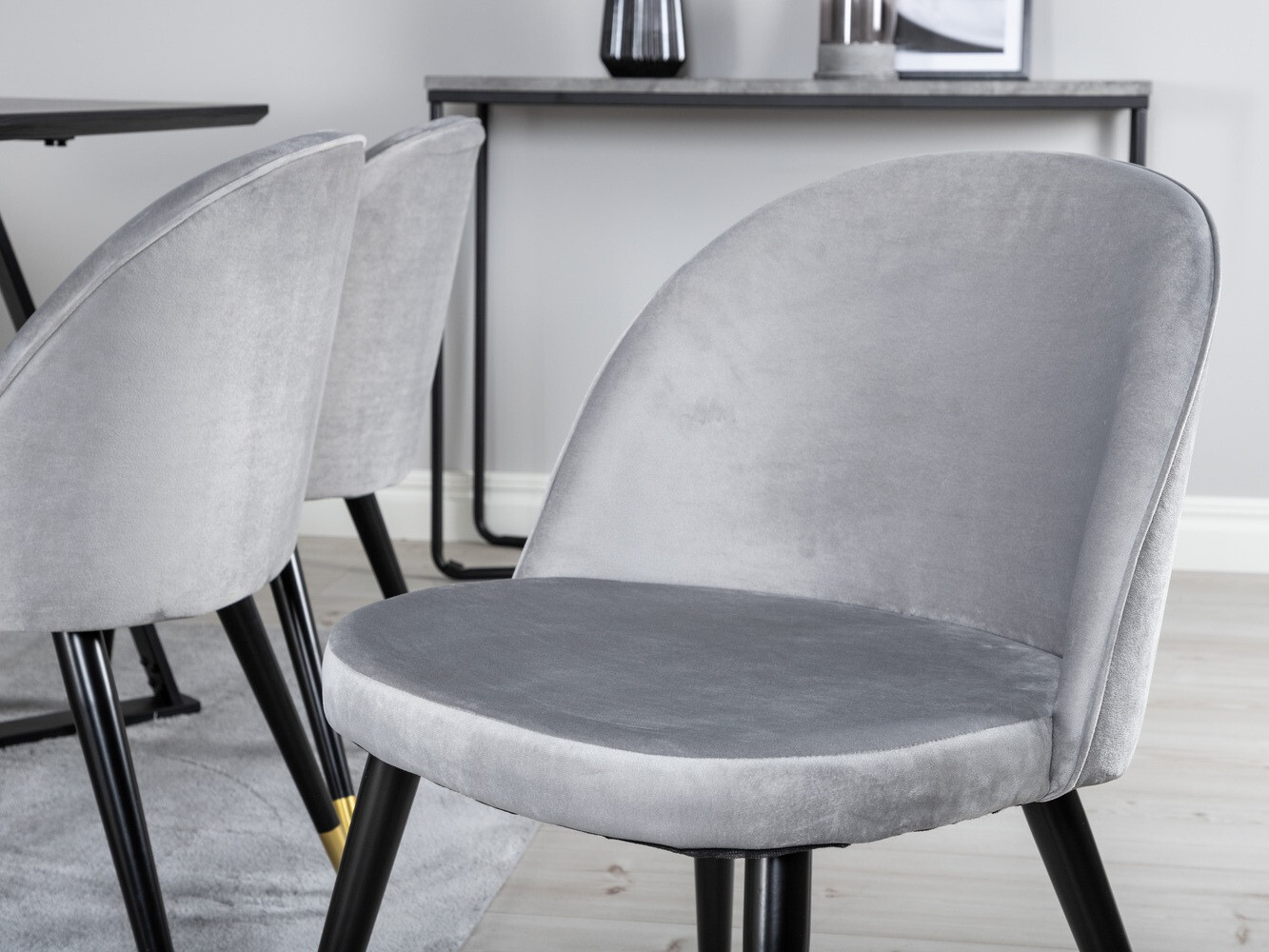 Étkezőgarnitúra Dallas 1583 (Szürke + Fekete)