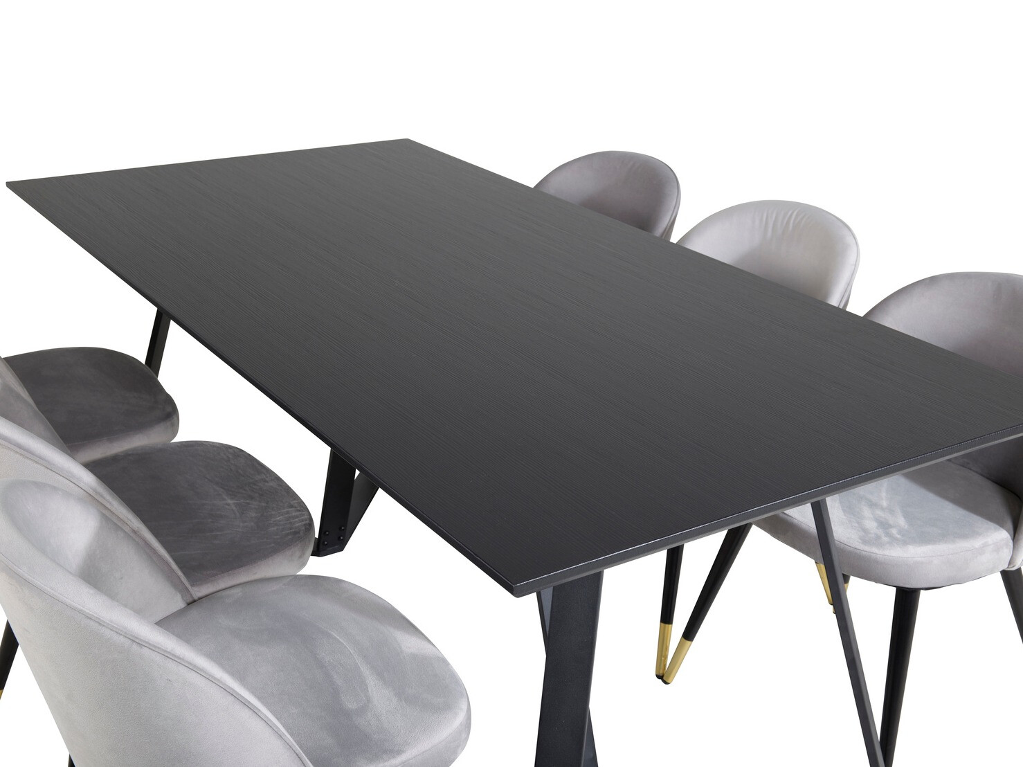 Étkezőgarnitúra Dallas 1583 (Szürke + Fekete)