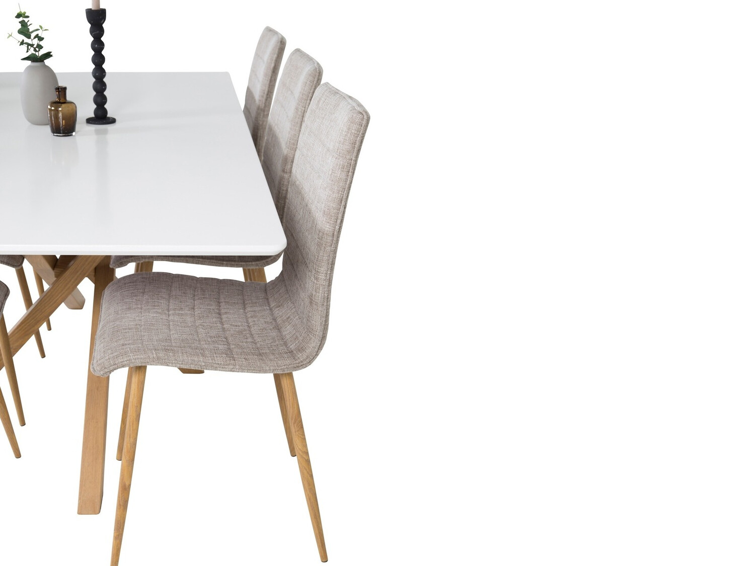 Étkezőgarnitúra Dallas 1587 (Sonoma tölgy + Fehér)