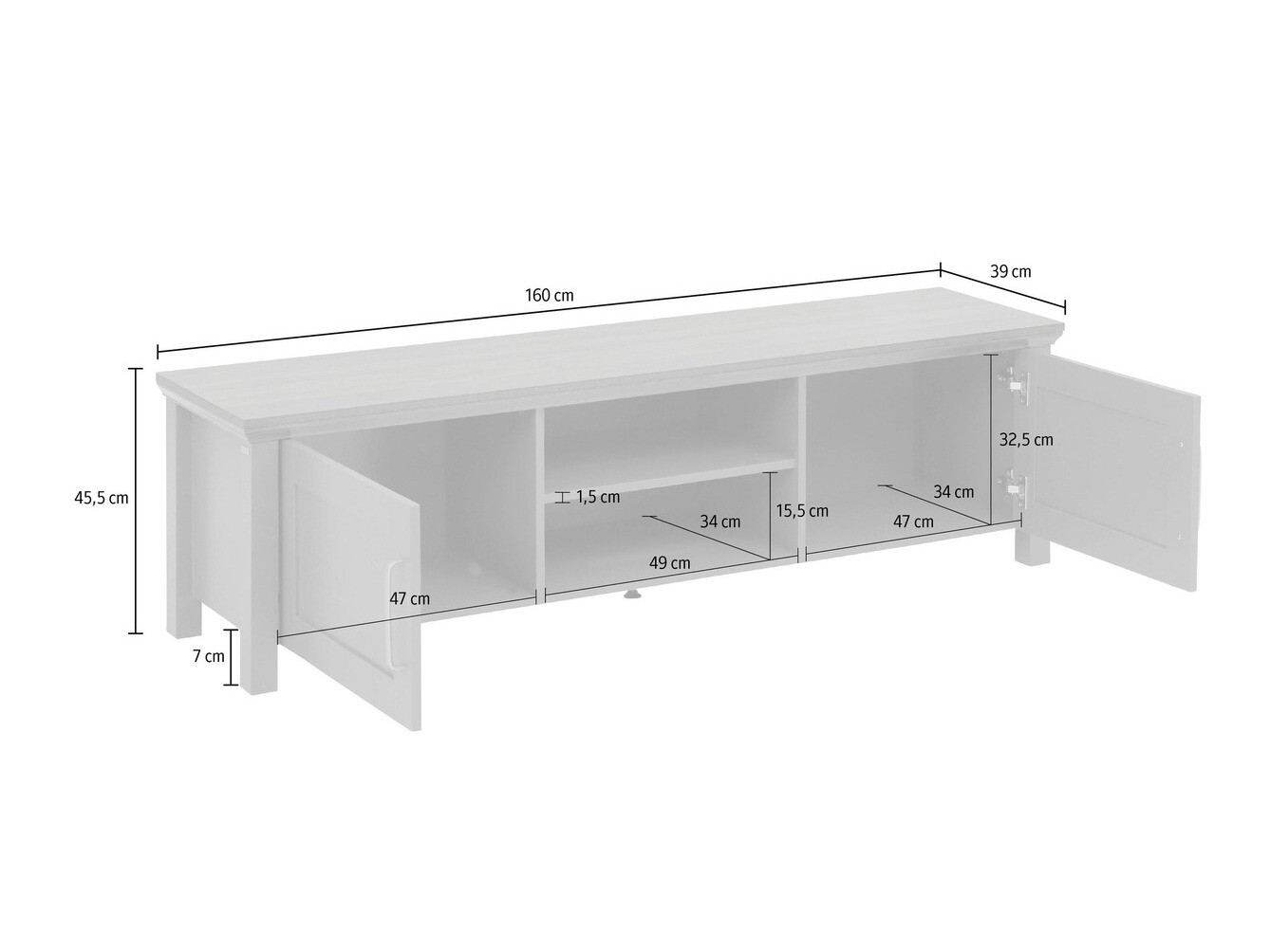 TV-állvány Denton 464