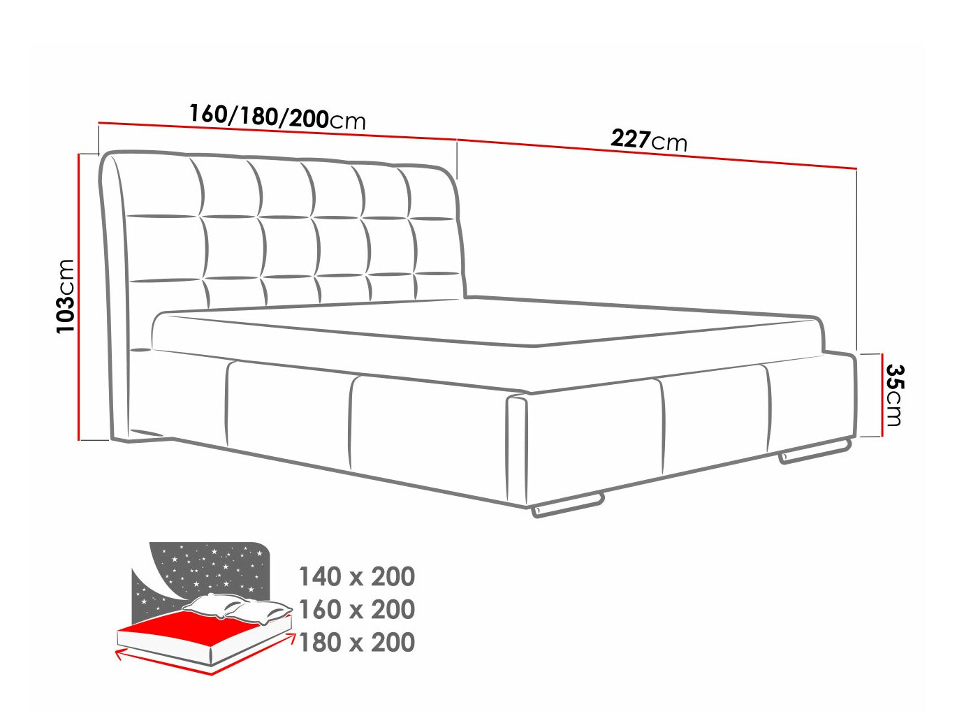 Ágy Baltimore 107 (Spirit 13)