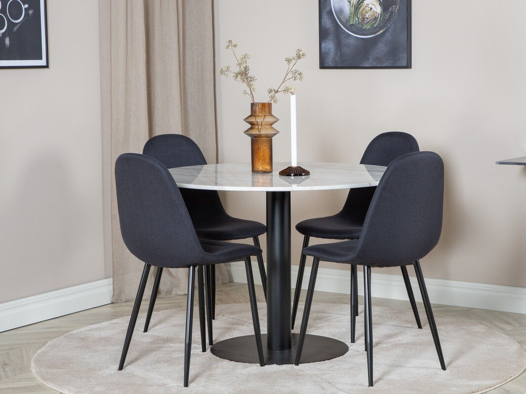 Étkezőgarnitúra Dallas 1613 (Fekete)