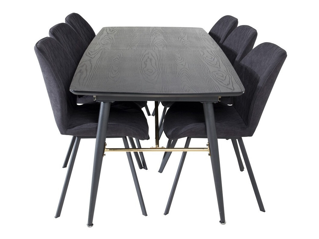 Étkezőgarnitúra Dallas 1647 (Fekete)