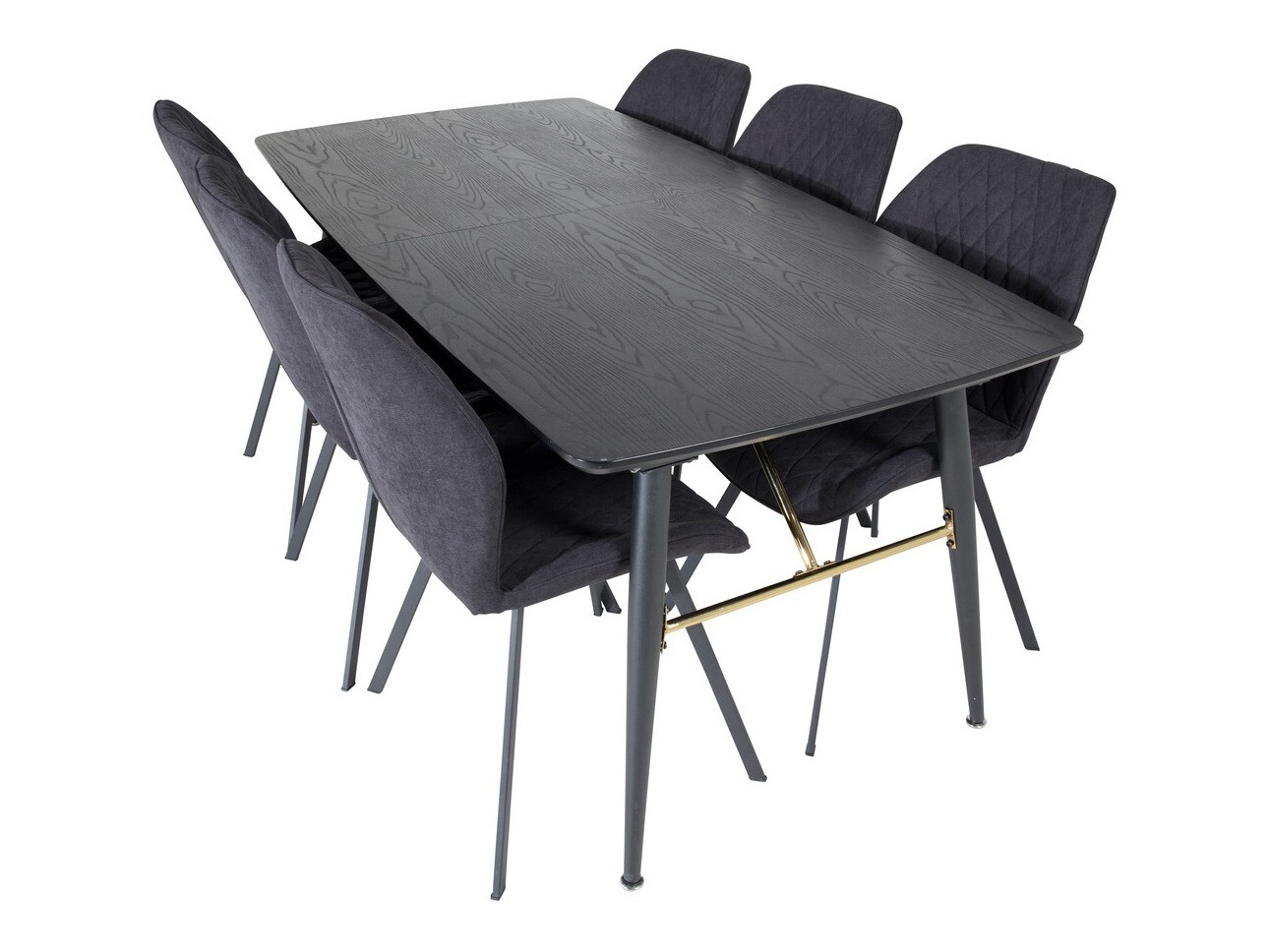 Étkezőgarnitúra Dallas 1647 (Fekete)