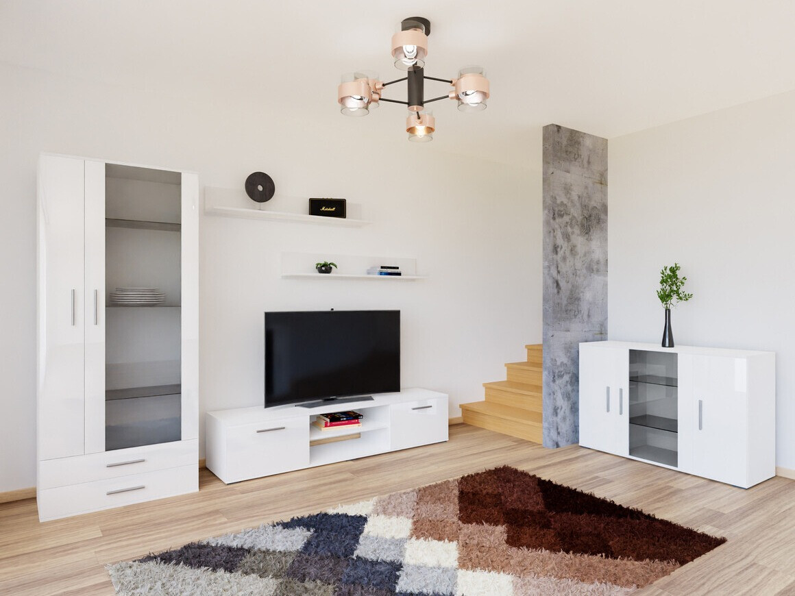 Nappali szett Tornola 116 (Fehér + Fényes fehér)