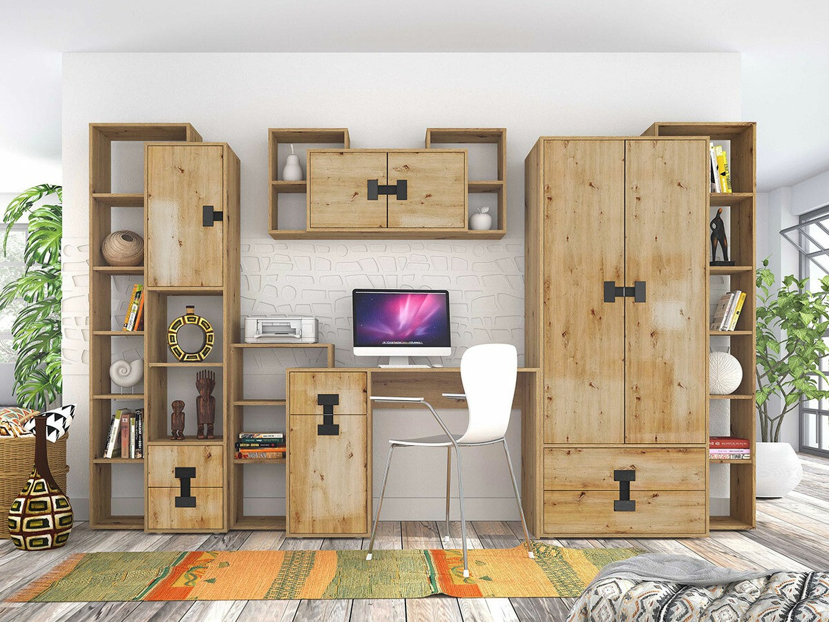 Gardróbszekrény Florevi 113 (Artisan tölgy)