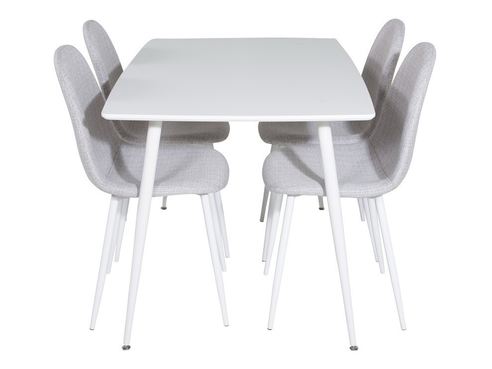 Étkezőgarnitúra Dallas 2040 (Fehér + Világosszürke)