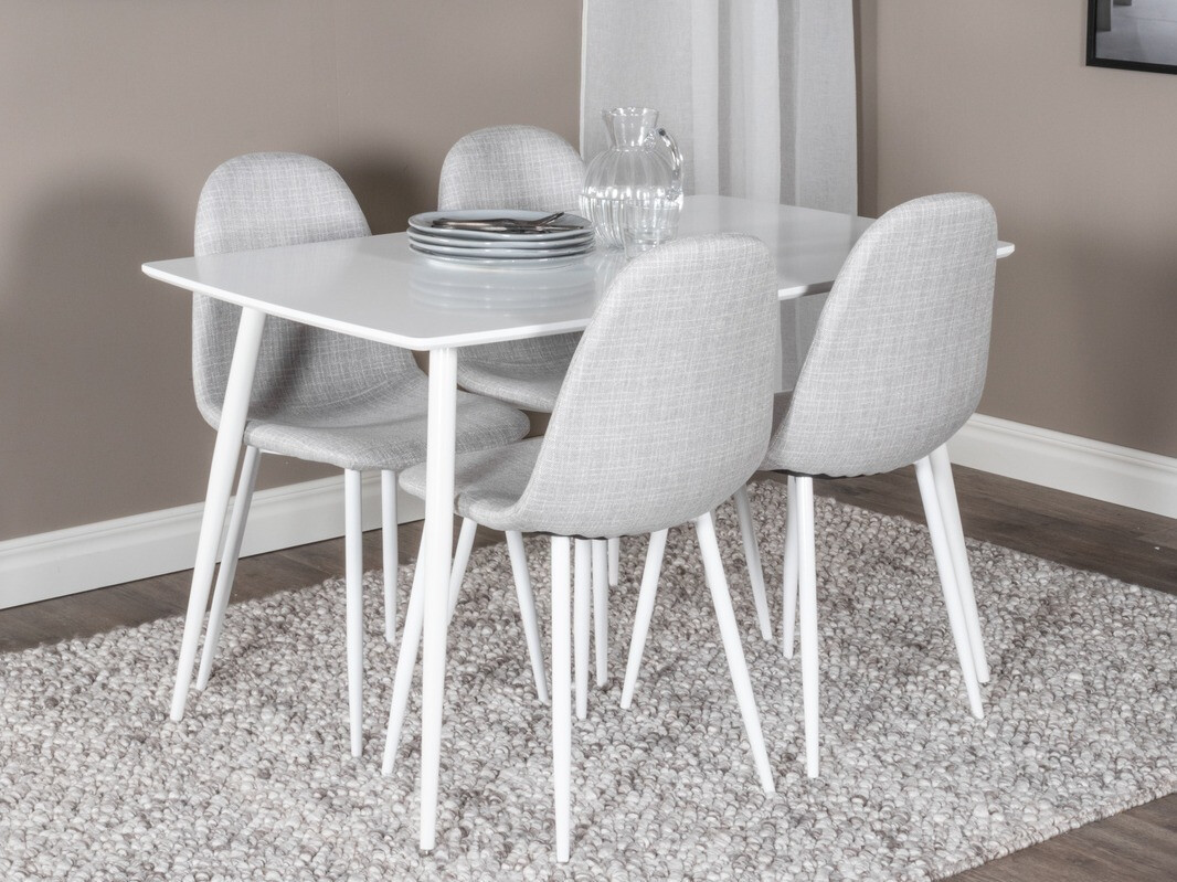 Étkezőgarnitúra Dallas 2040 (Fehér + Világosszürke)