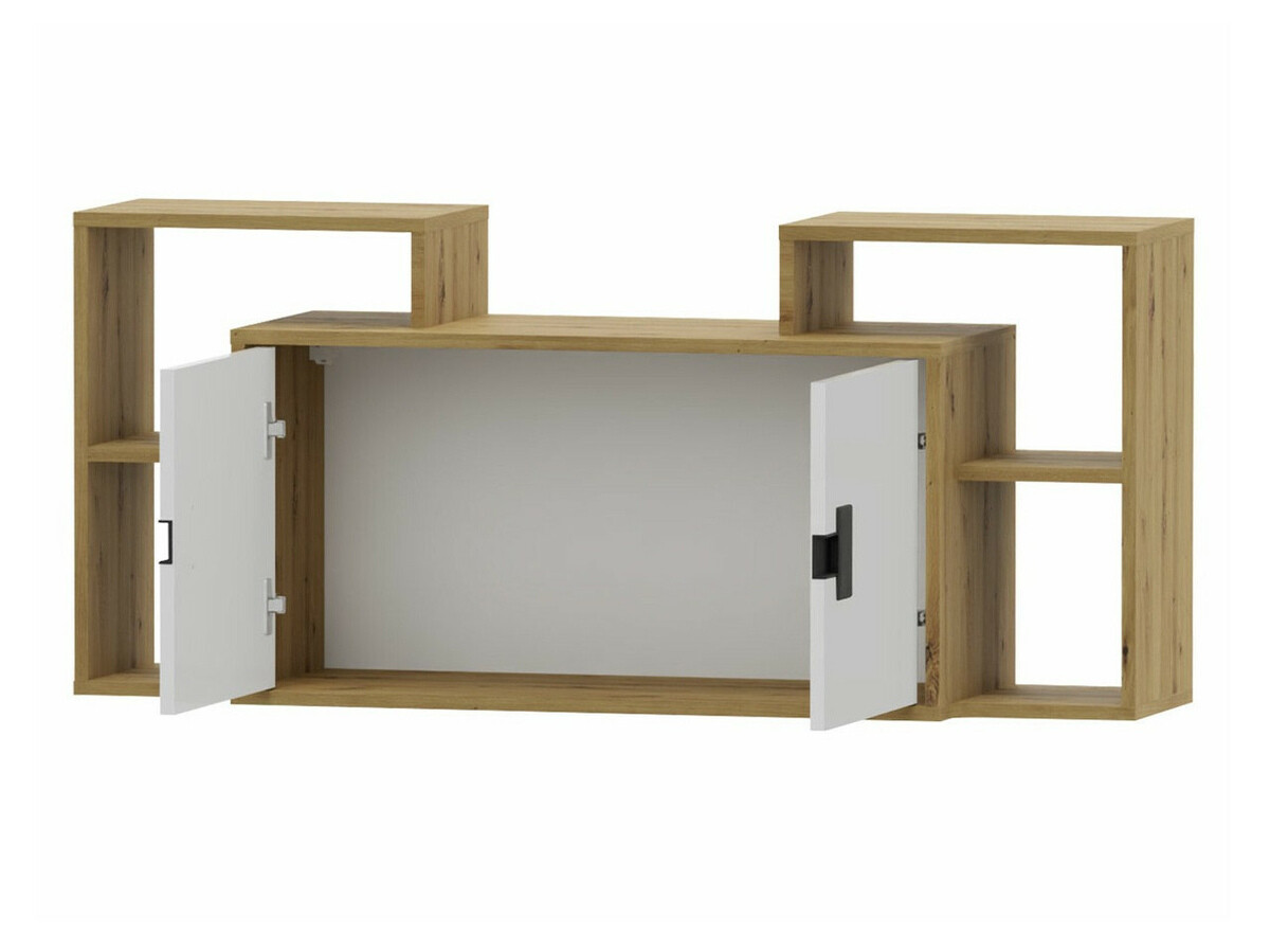 Otthoni iroda készlet Florevi 104 (Matt fehér + Artisan tölgy)