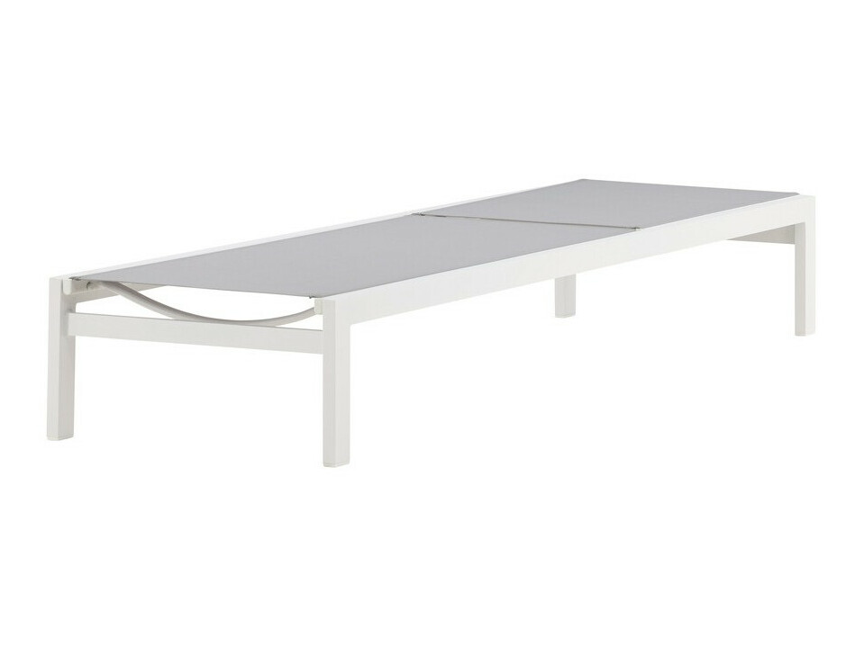 Kerti napozóágy Dallas 2314 (Fehér + Szürke)