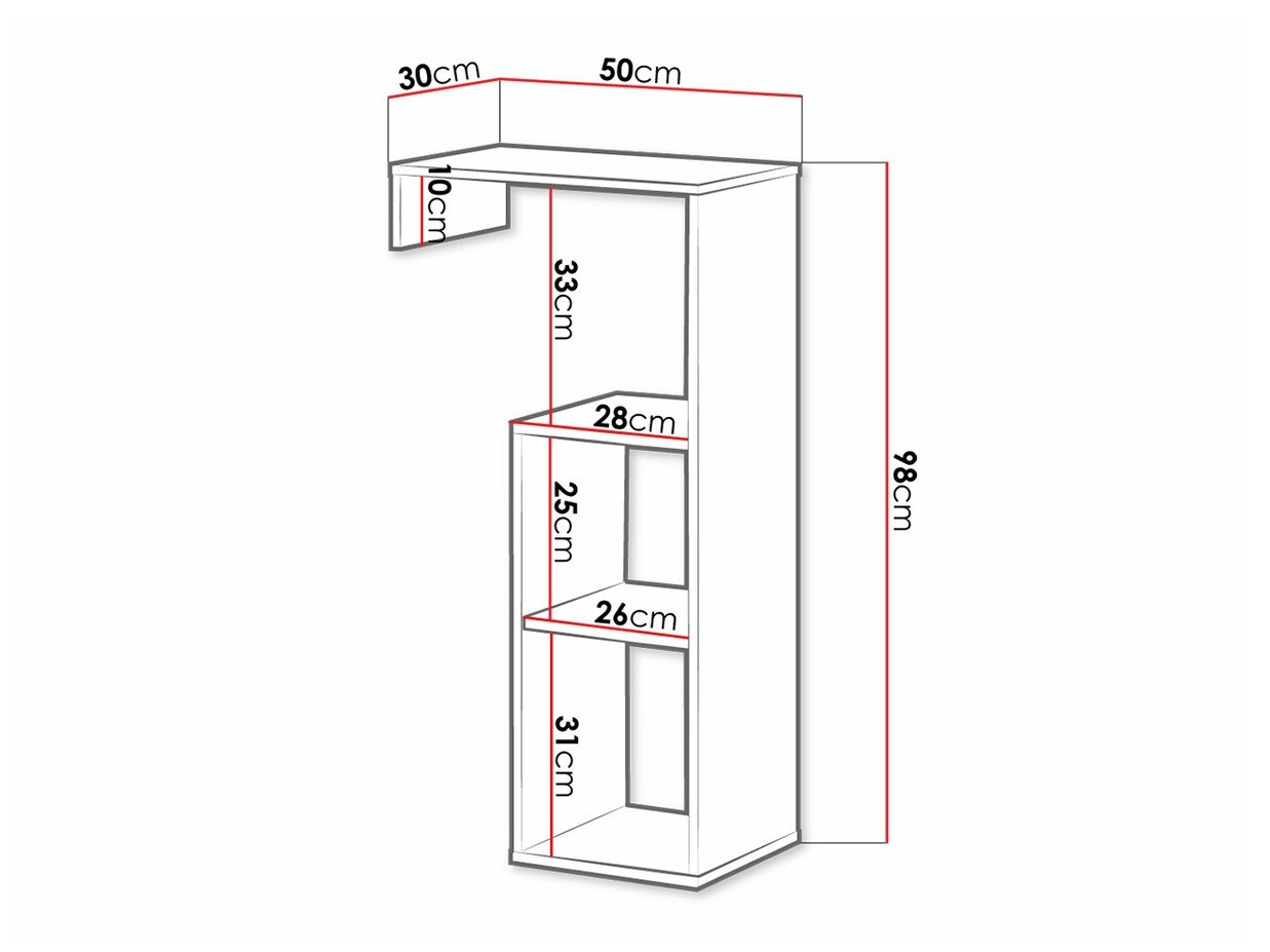 Könyvespolc Florevi 115