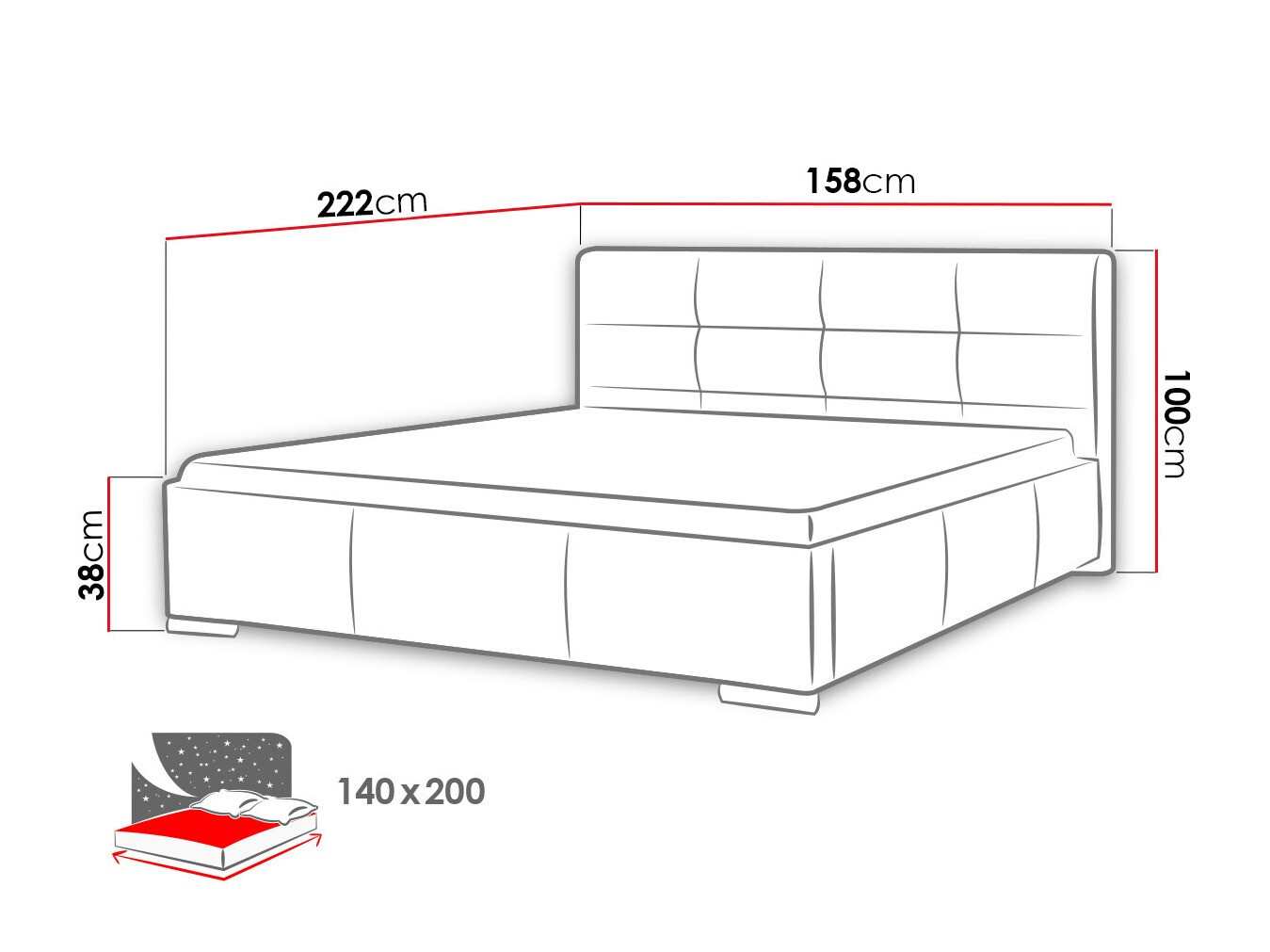 Ágy Baltimore 108 (Soft 033)