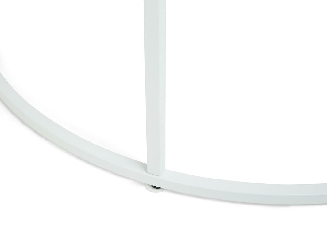 Dohányzóasztal Scandinavian Choice 844 (Fehér márvány + Fehér)