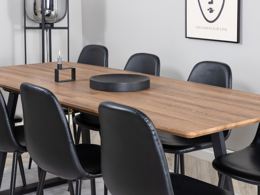 Étkezőgarnitúra Dallas 331 (Fekete)